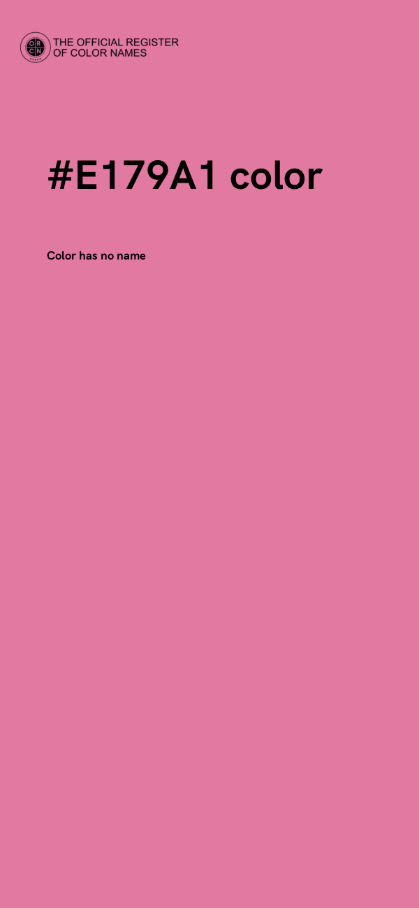 #E179A1 color image