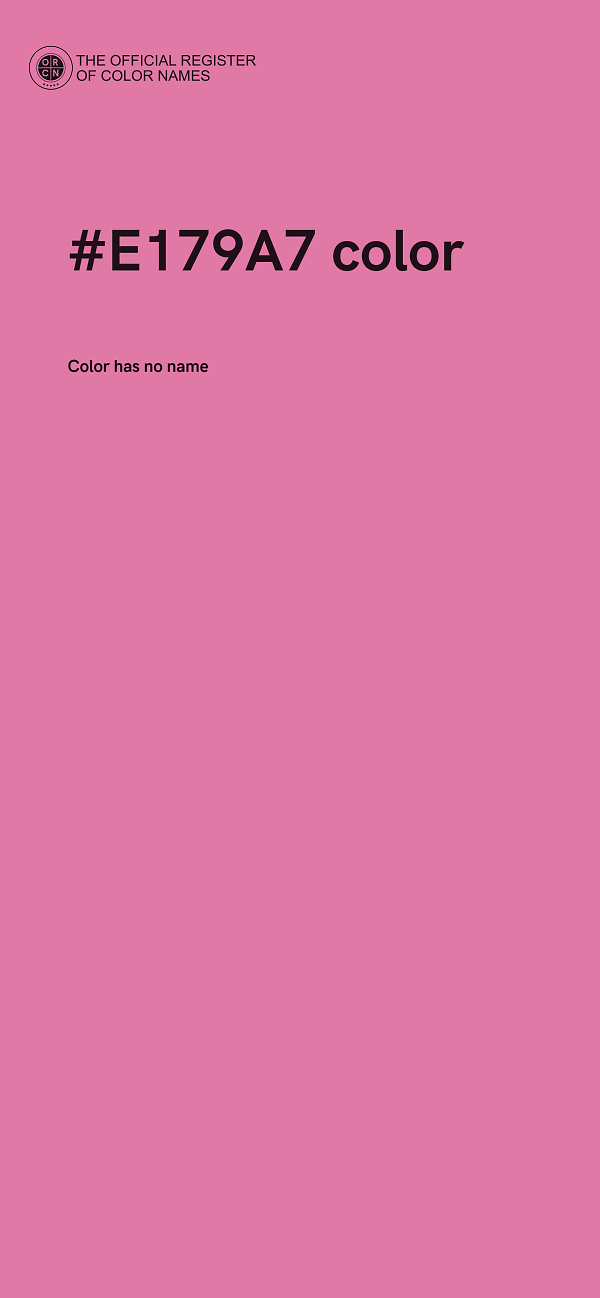#E179A7 color image