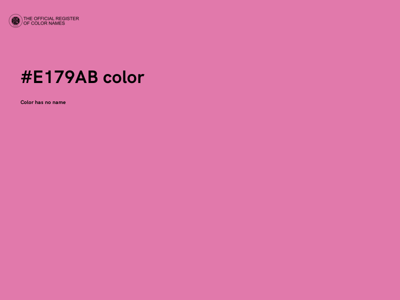 #E179AB color image
