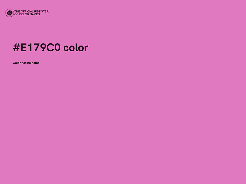 #E179C0 color image