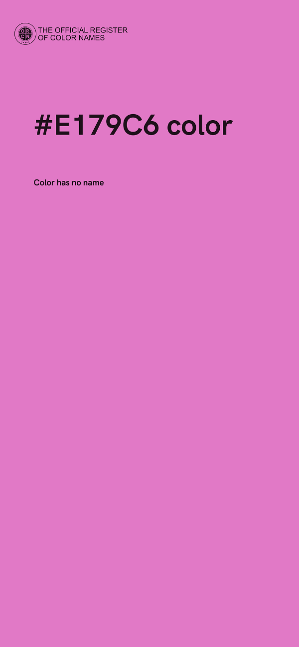 #E179C6 color image