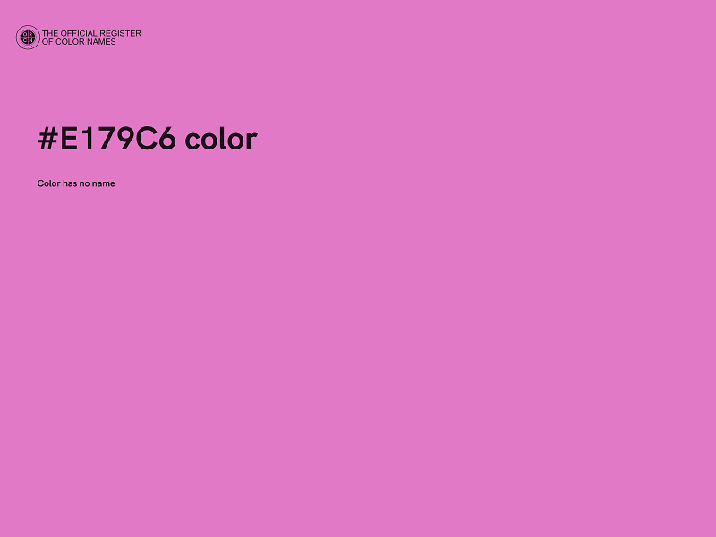 #E179C6 color image