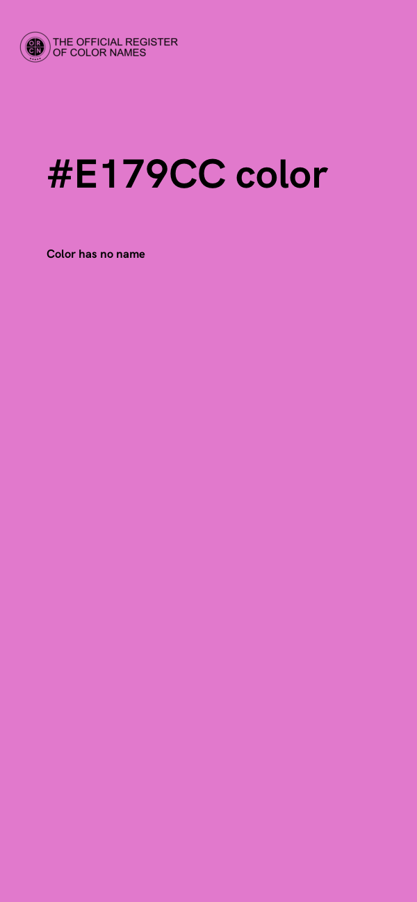 #E179CC color image