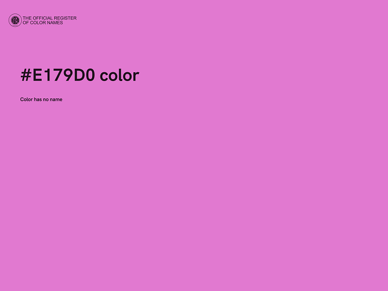 #E179D0 color image