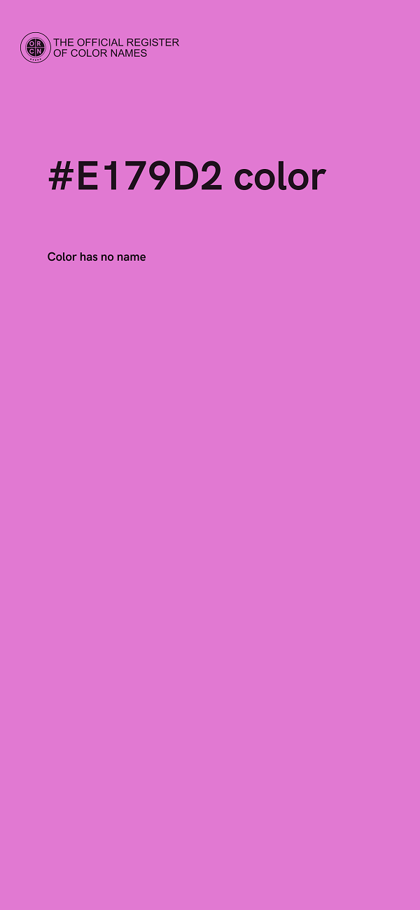 #E179D2 color image