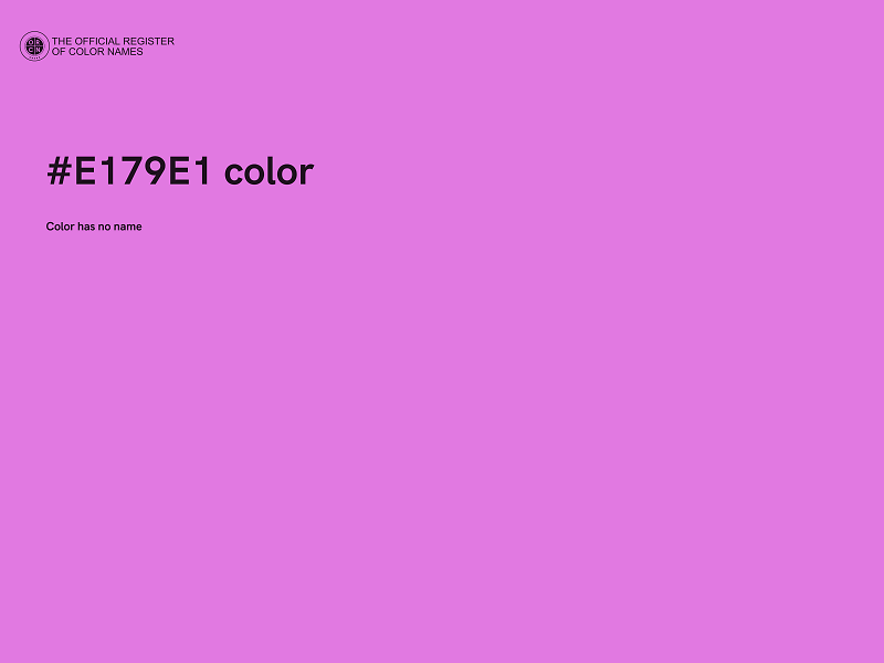 #E179E1 color image