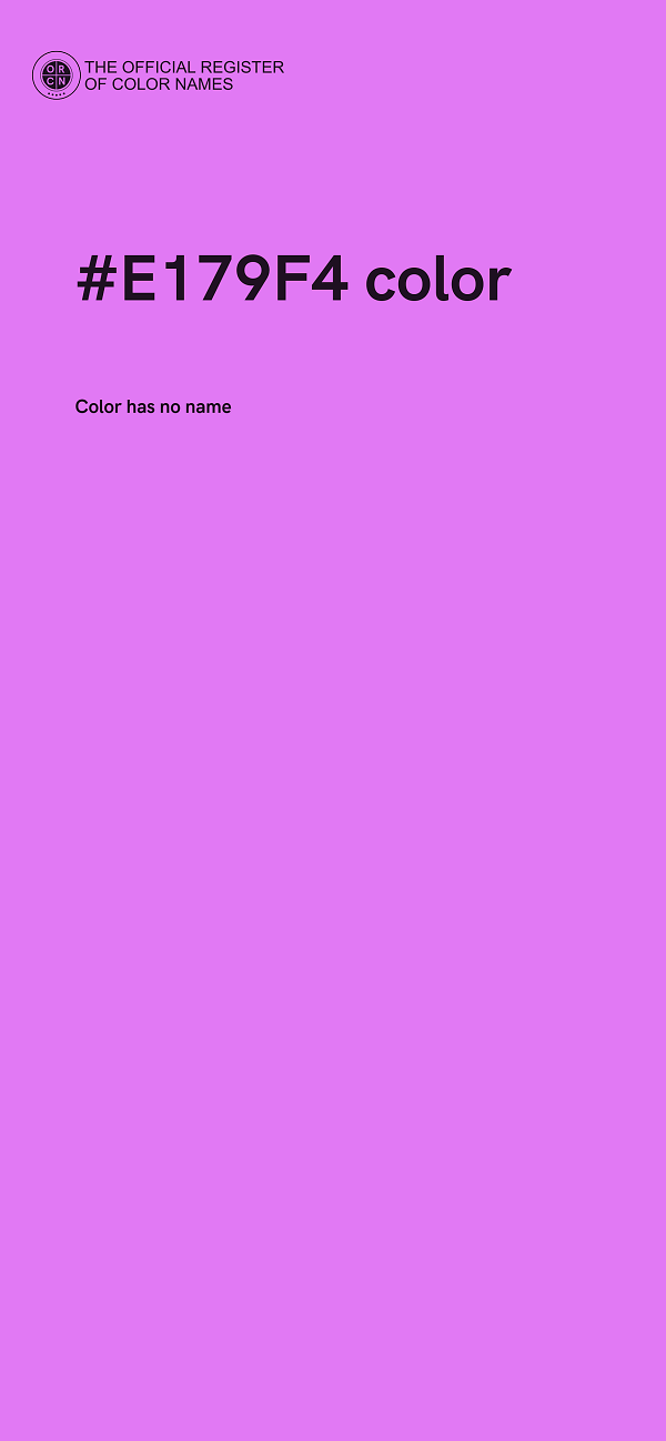 #E179F4 color image