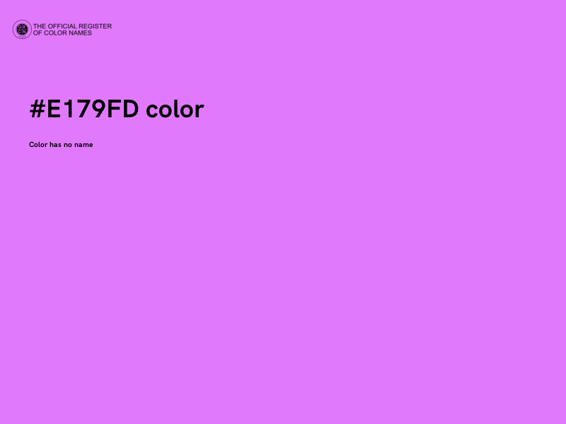 #E179FD color image