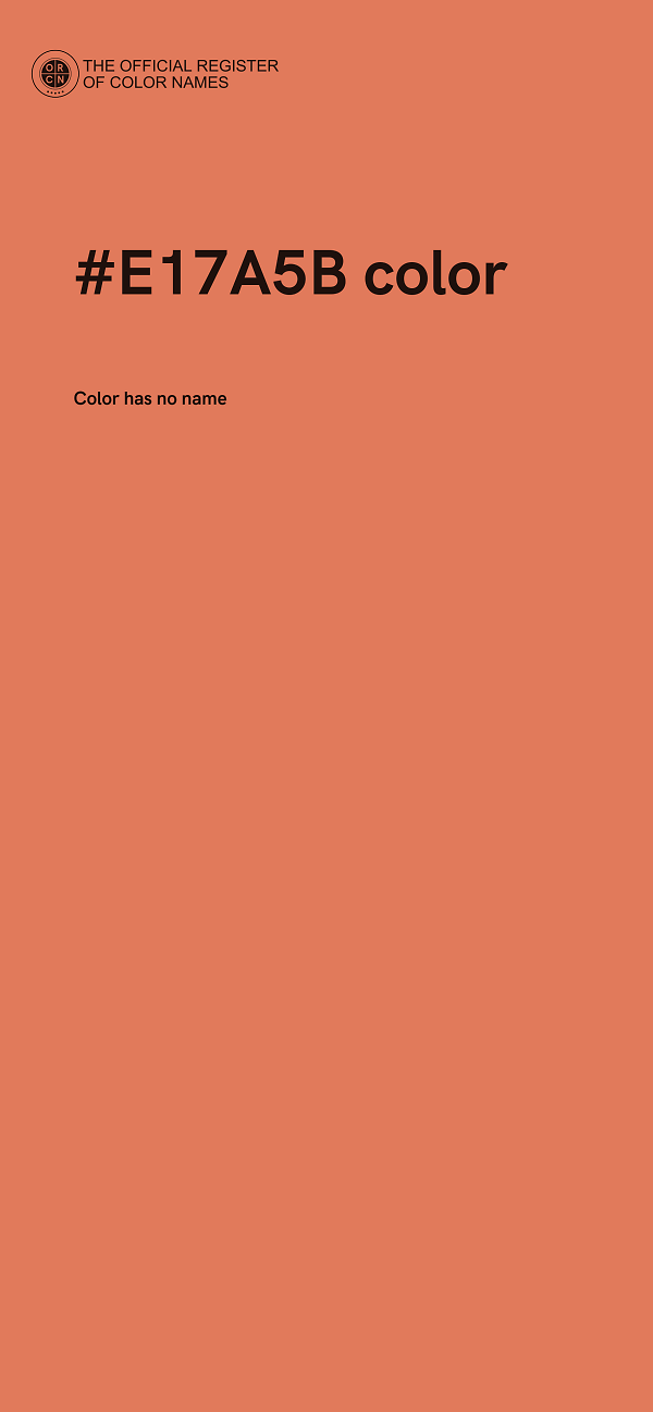 #E17A5B color image