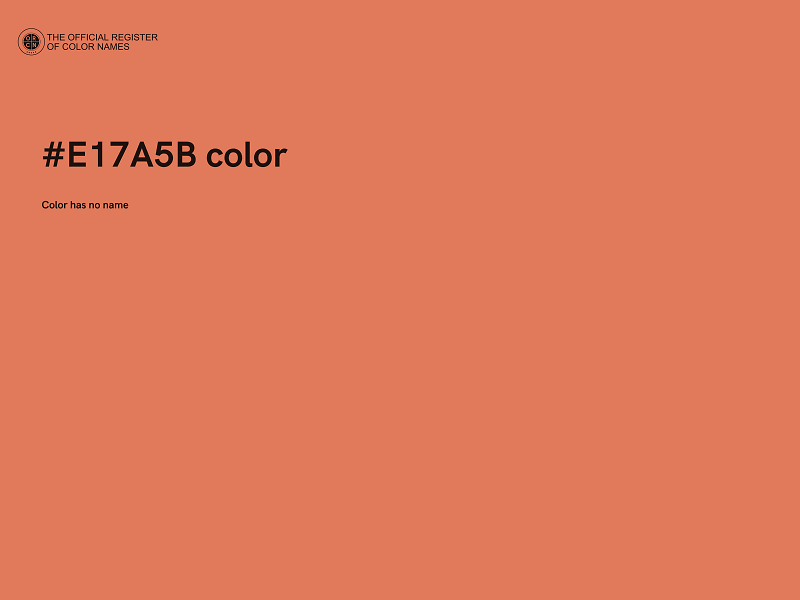 #E17A5B color image