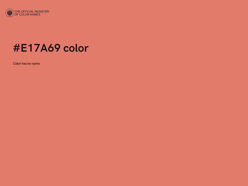 #E17A69 color image