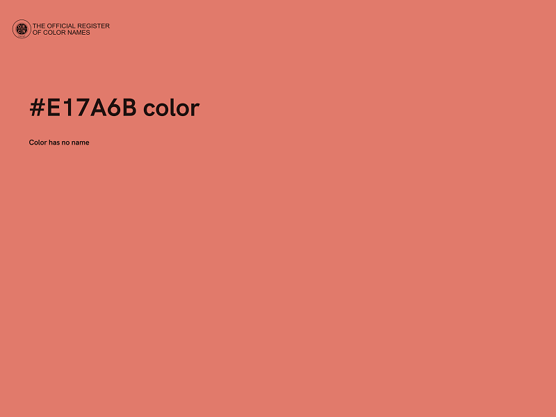 #E17A6B color image