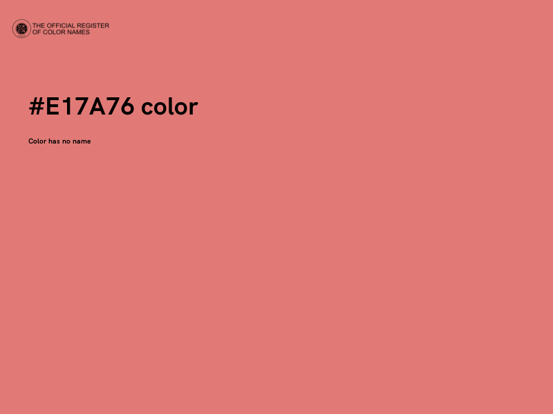 #E17A76 color image