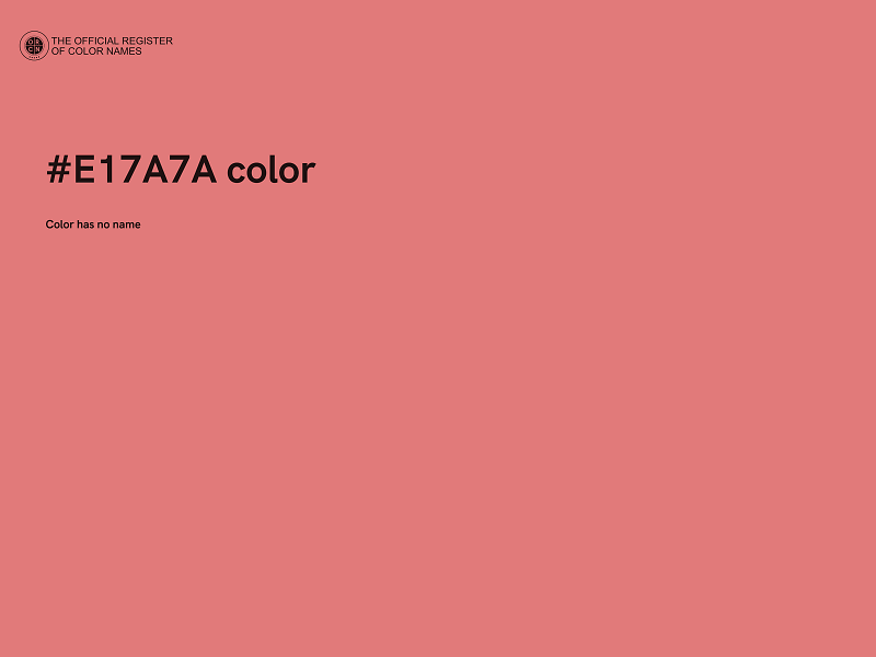 #E17A7A color image