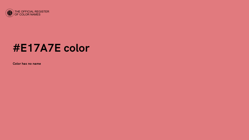 #E17A7E color image