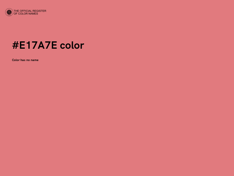 #E17A7E color image
