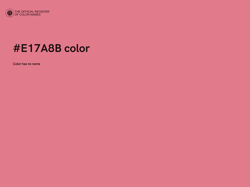 #E17A8B color image