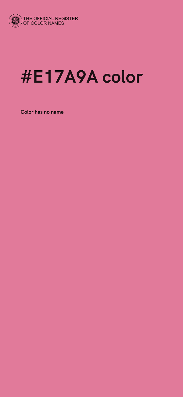 #E17A9A color image