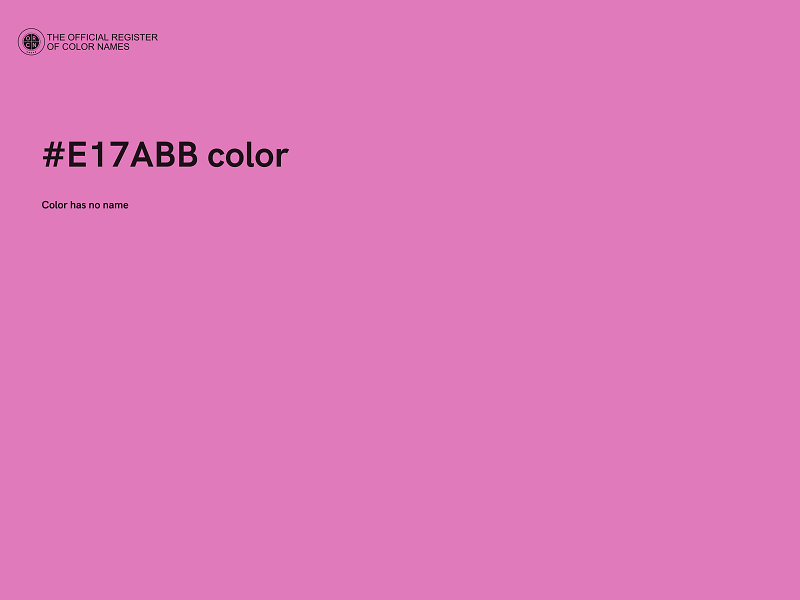 #E17ABB color image