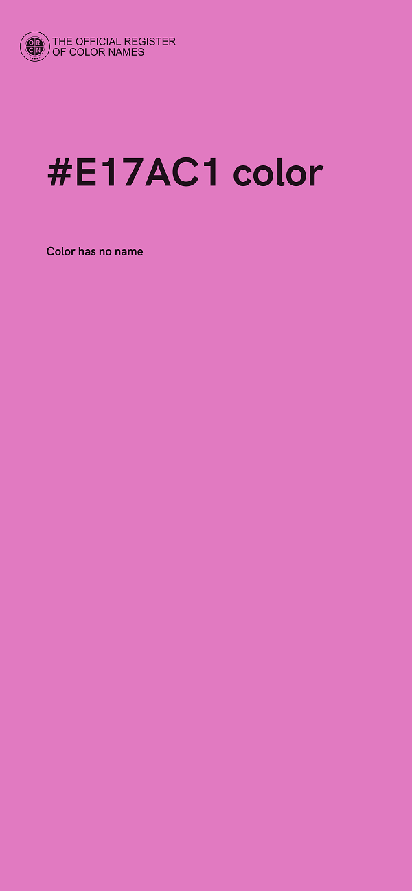 #E17AC1 color image