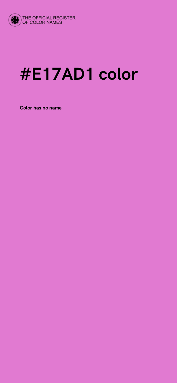 #E17AD1 color image