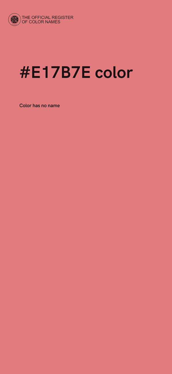 #E17B7E color image