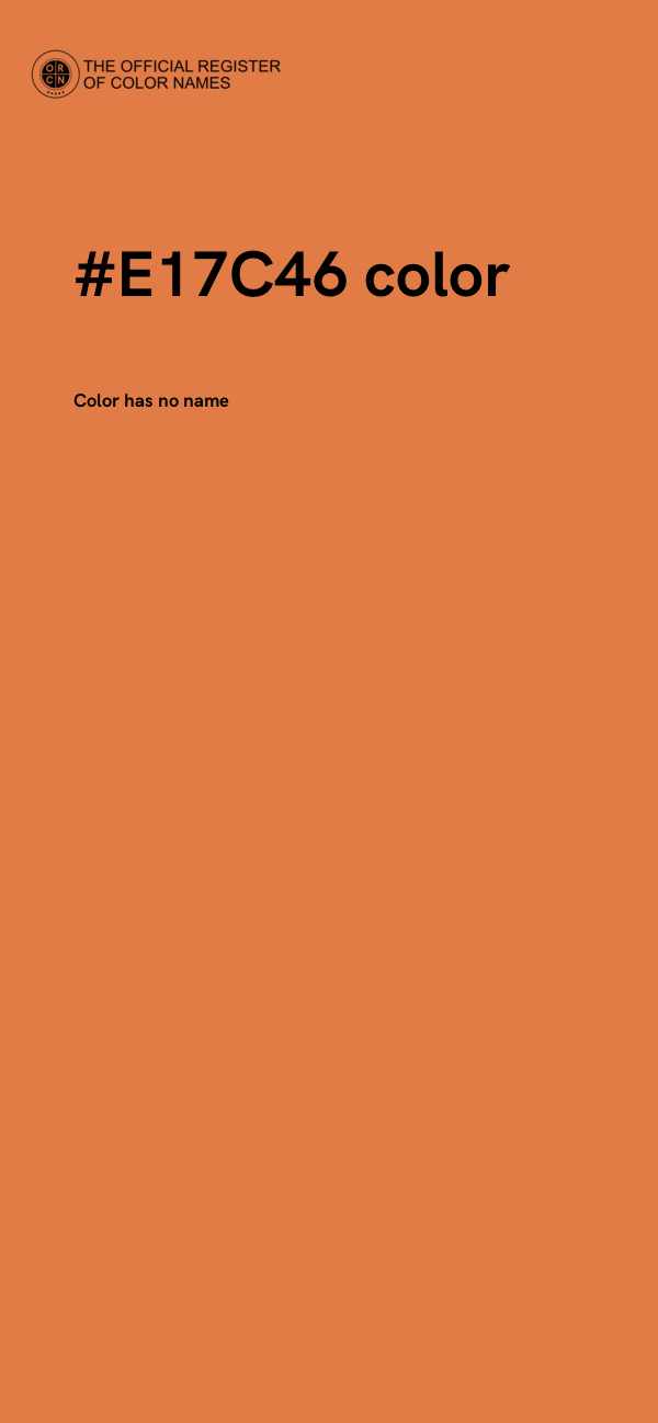 #E17C46 color image