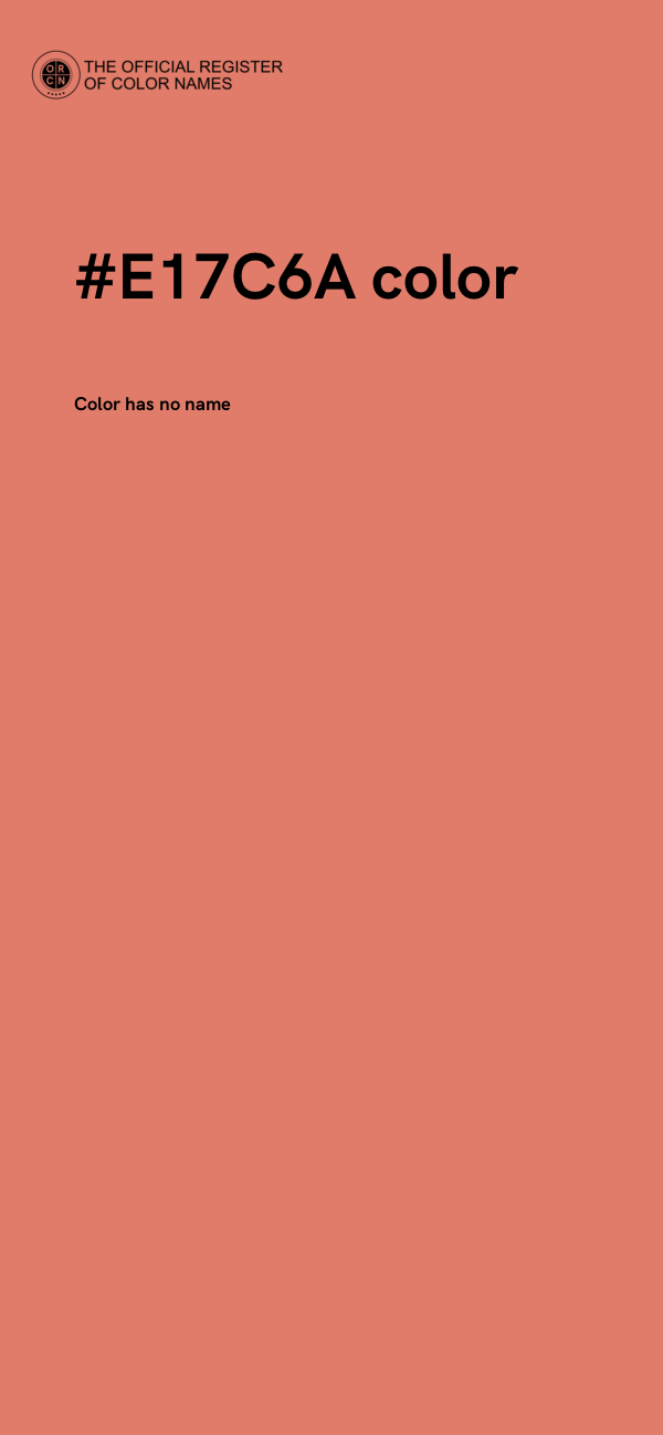 #E17C6A color image