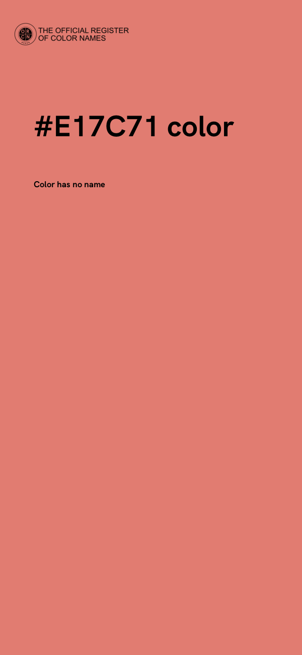 #E17C71 color image