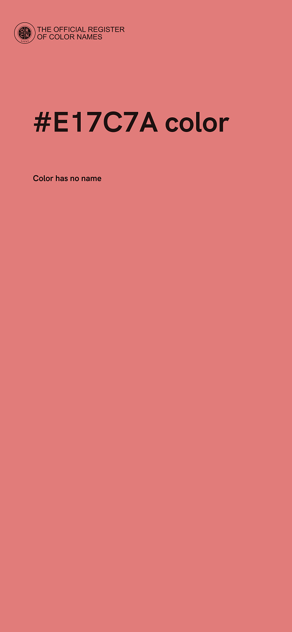 #E17C7A color image