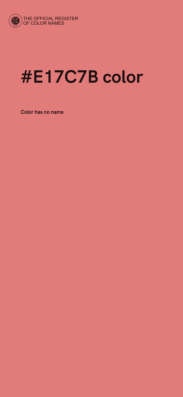 #E17C7B color image