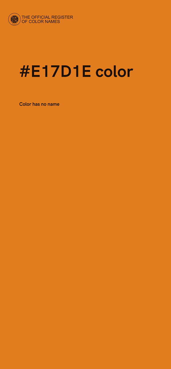 #E17D1E color image