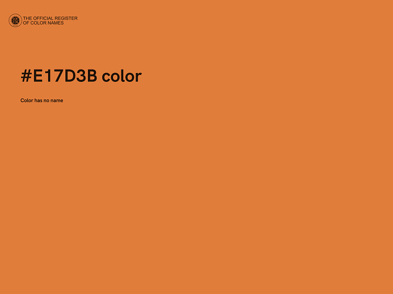 #E17D3B color image