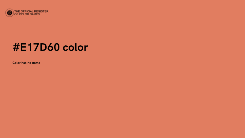 #E17D60 color image