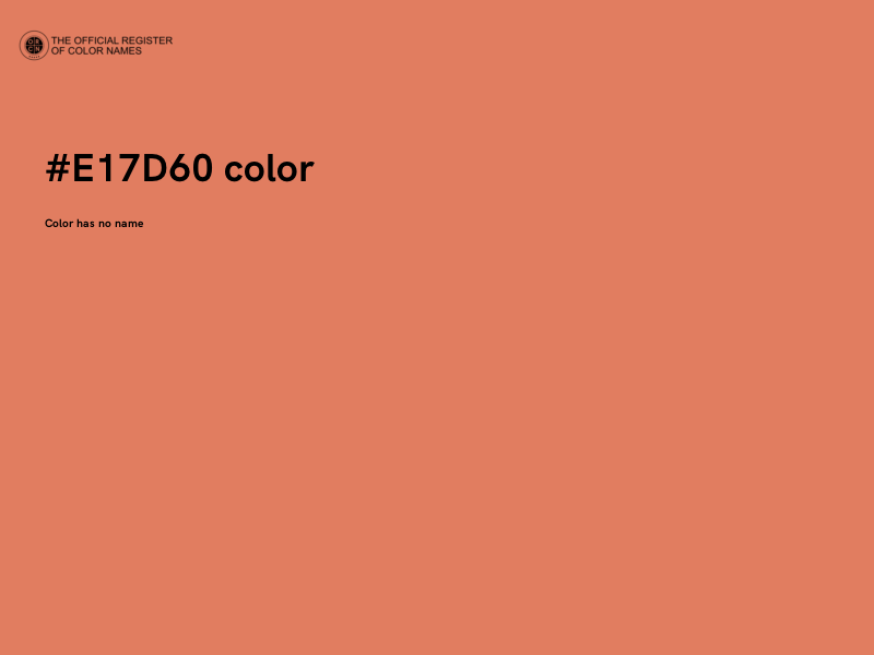 #E17D60 color image