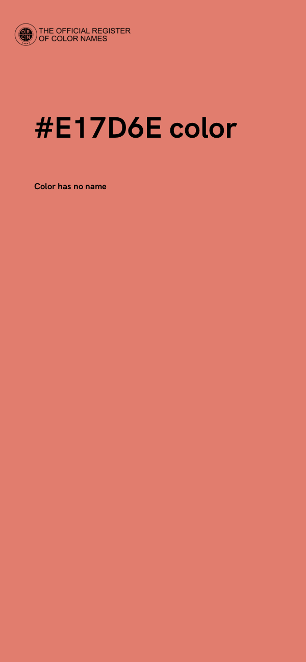 #E17D6E color image