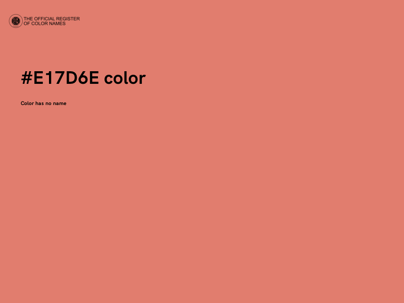 #E17D6E color image