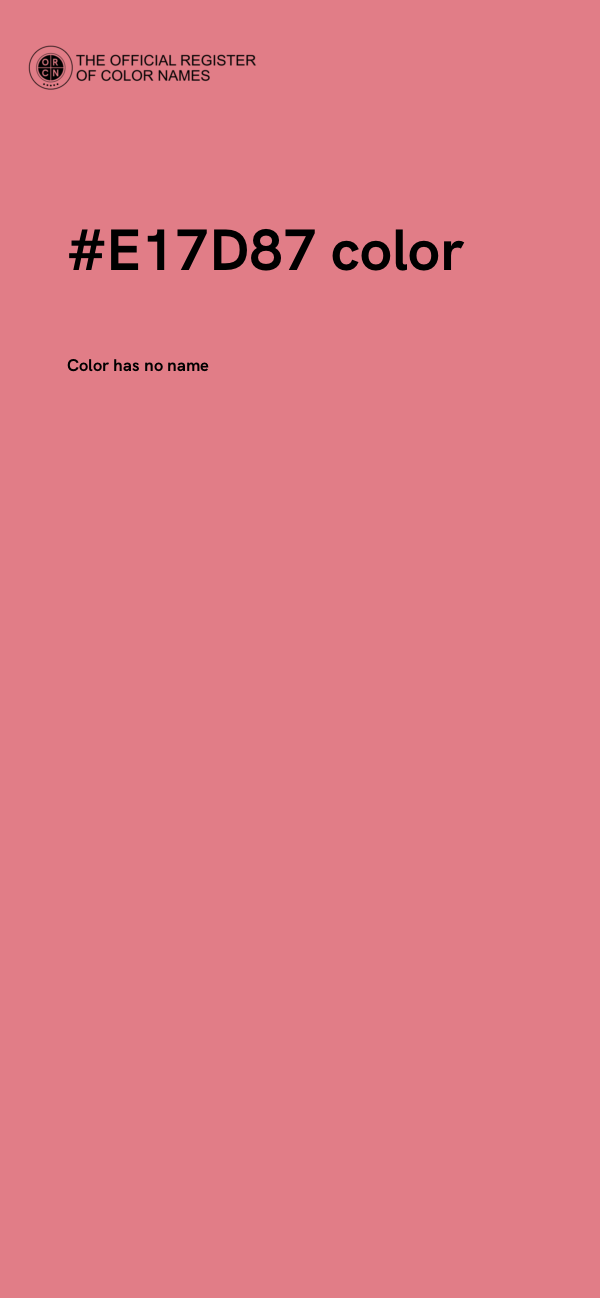 #E17D87 color image