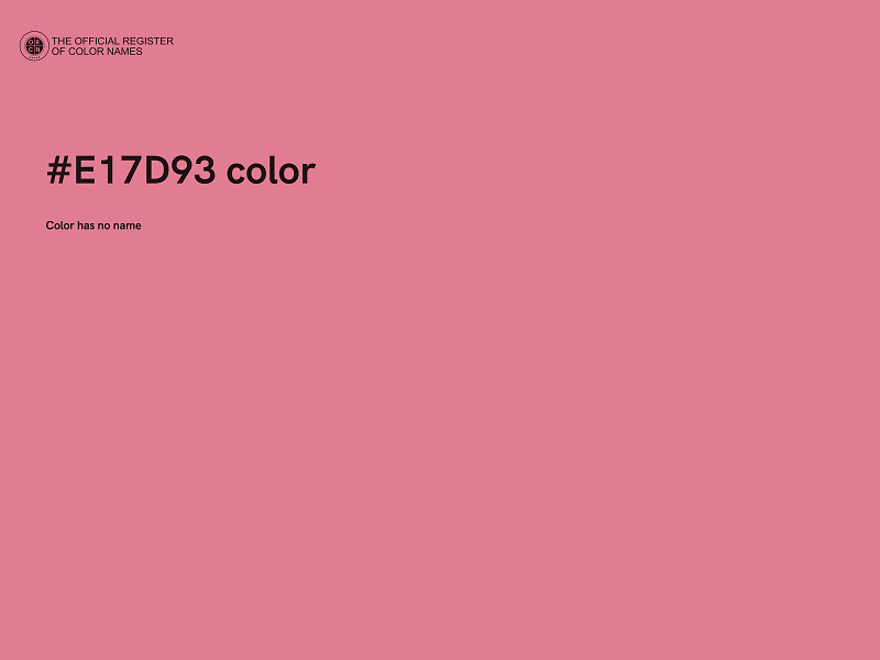 #E17D93 color image