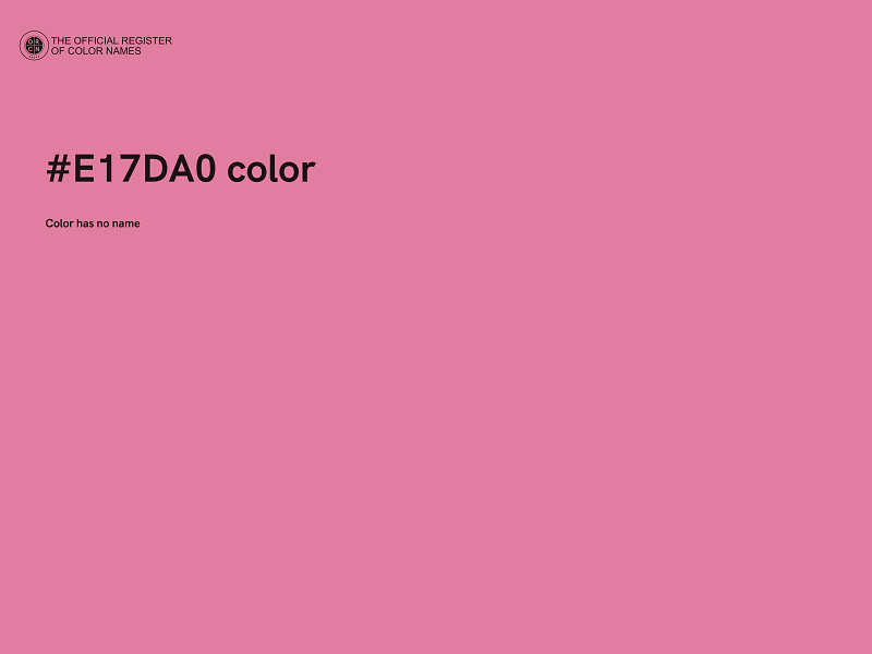 #E17DA0 color image