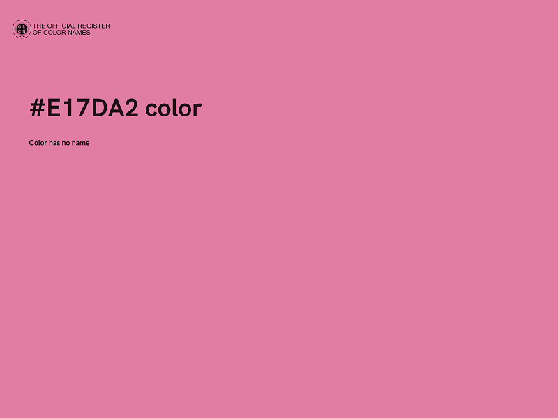 #E17DA2 color image