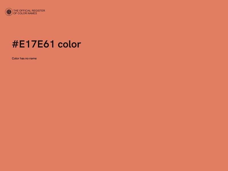 #E17E61 color image