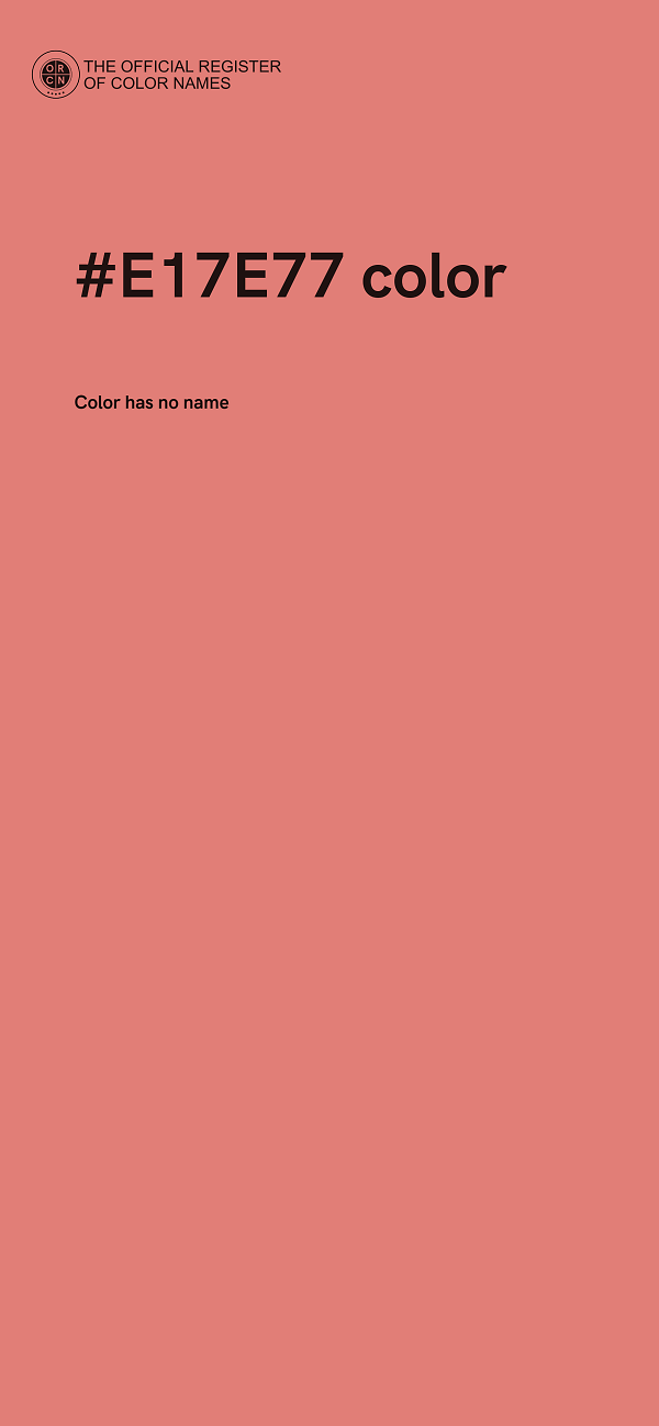 #E17E77 color image
