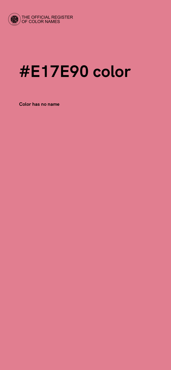 #E17E90 color image