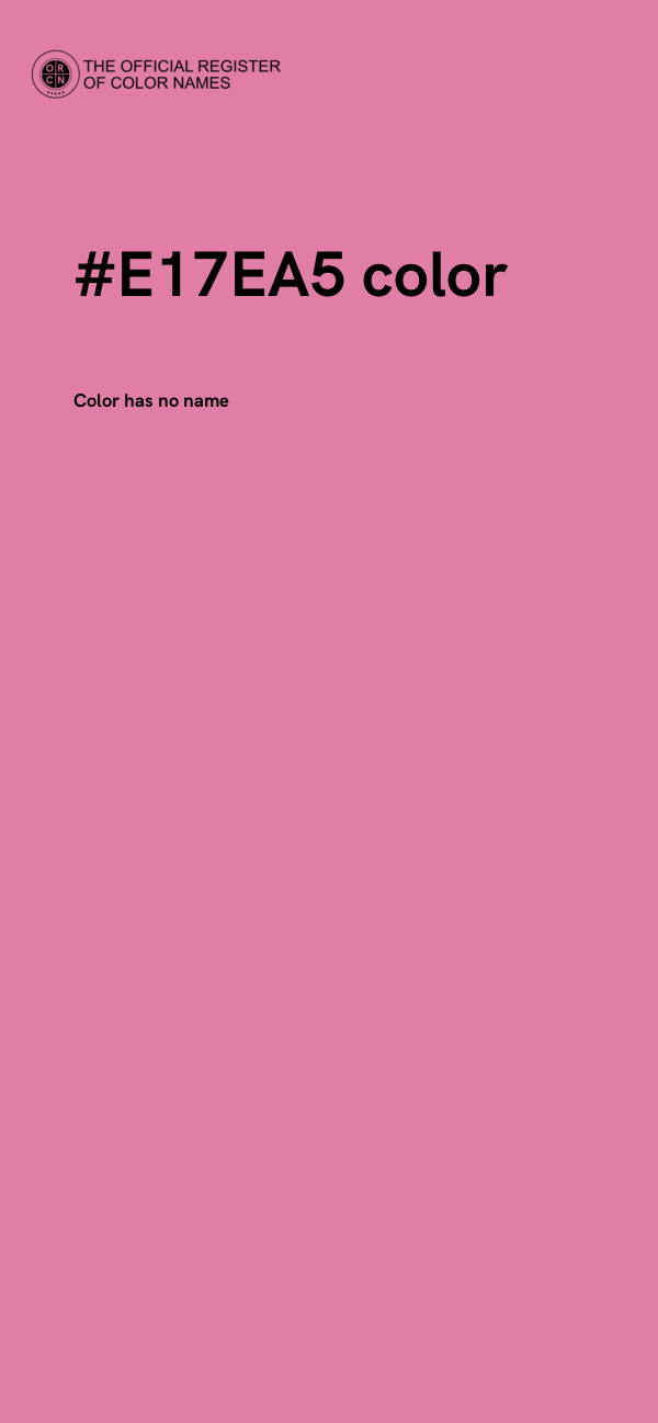 #E17EA5 color image
