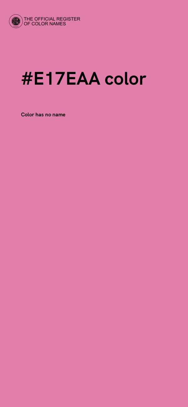 #E17EAA color image