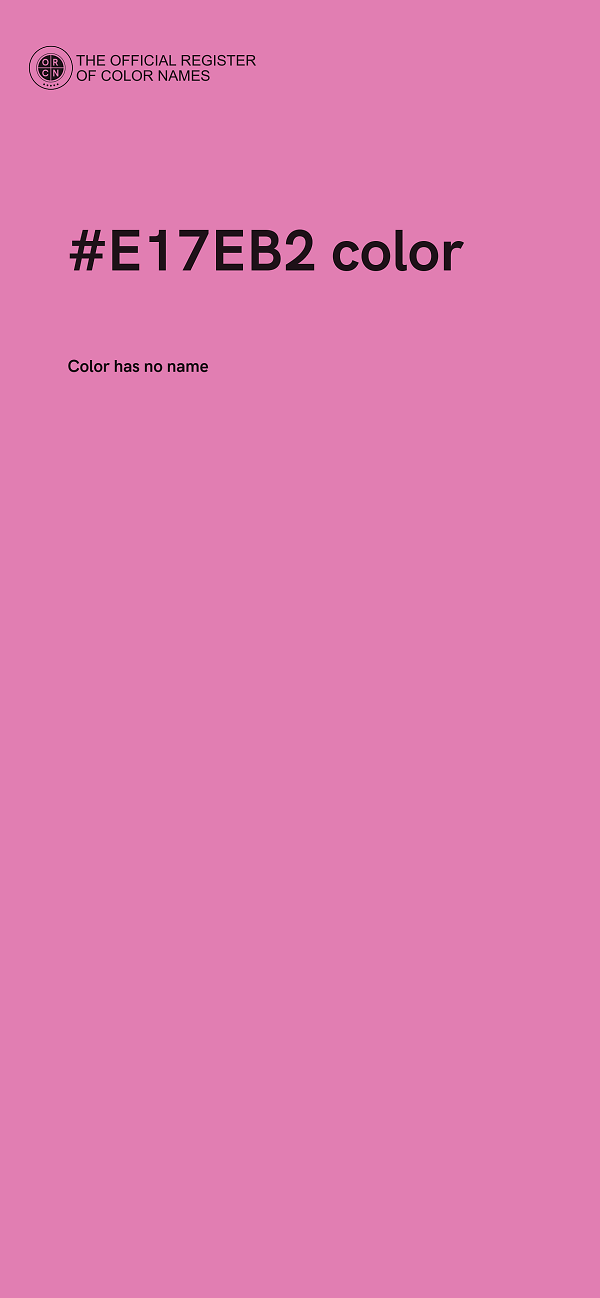 #E17EB2 color image