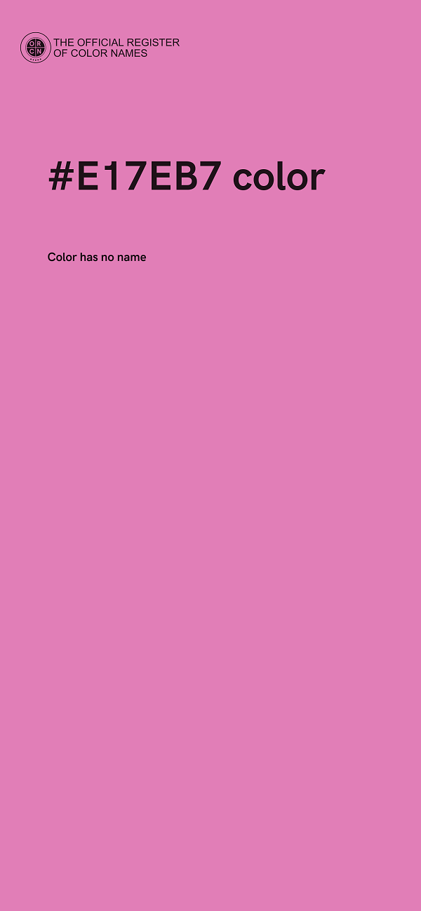 #E17EB7 color image