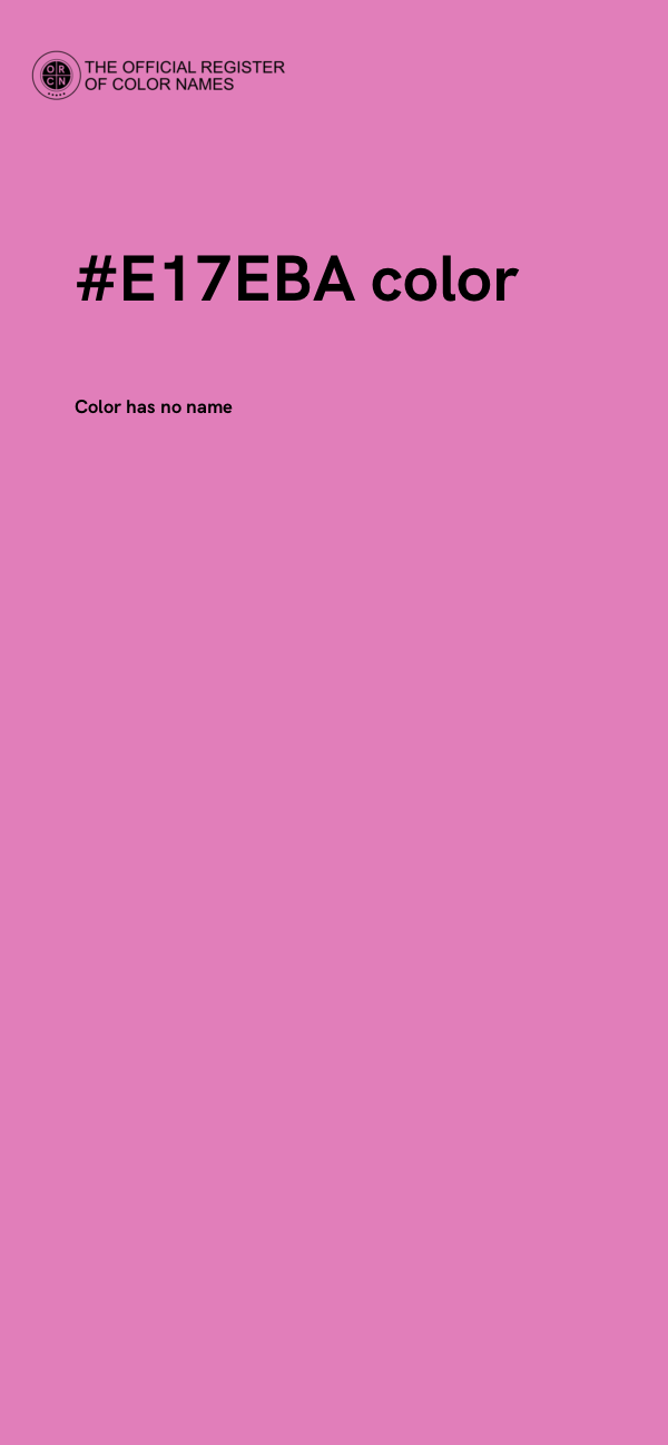 #E17EBA color image