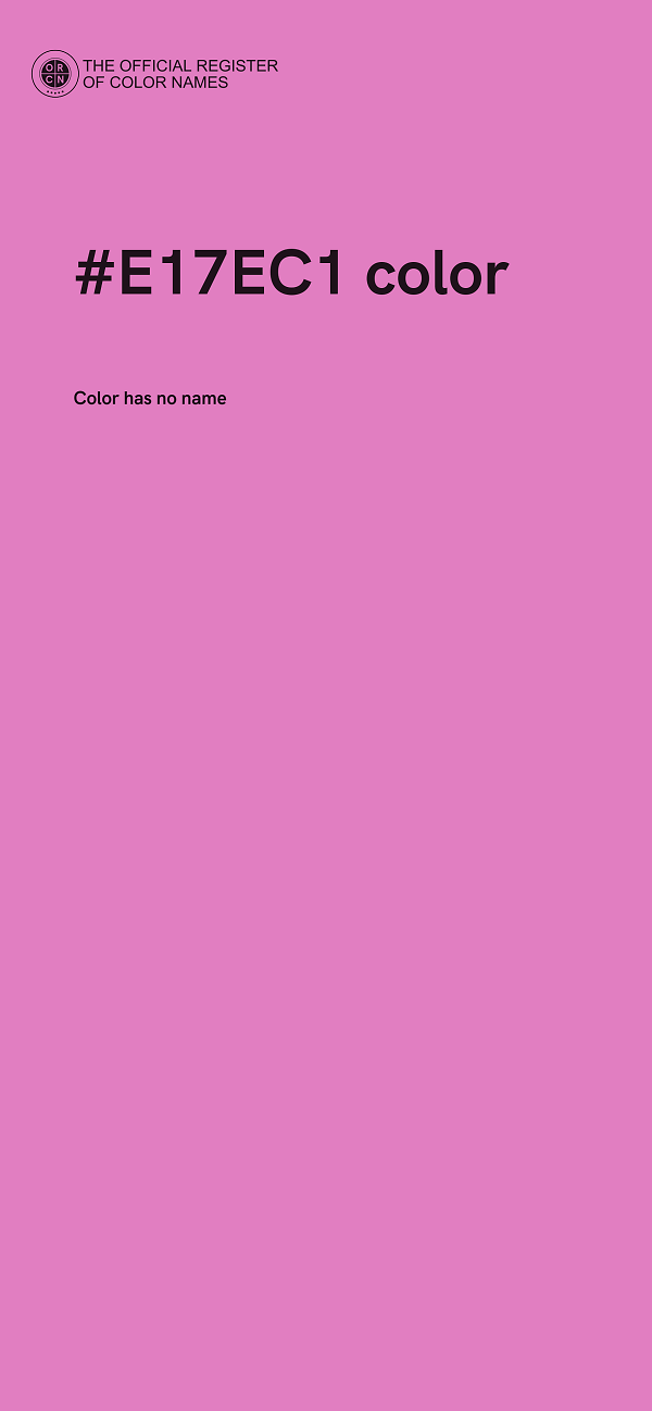 #E17EC1 color image